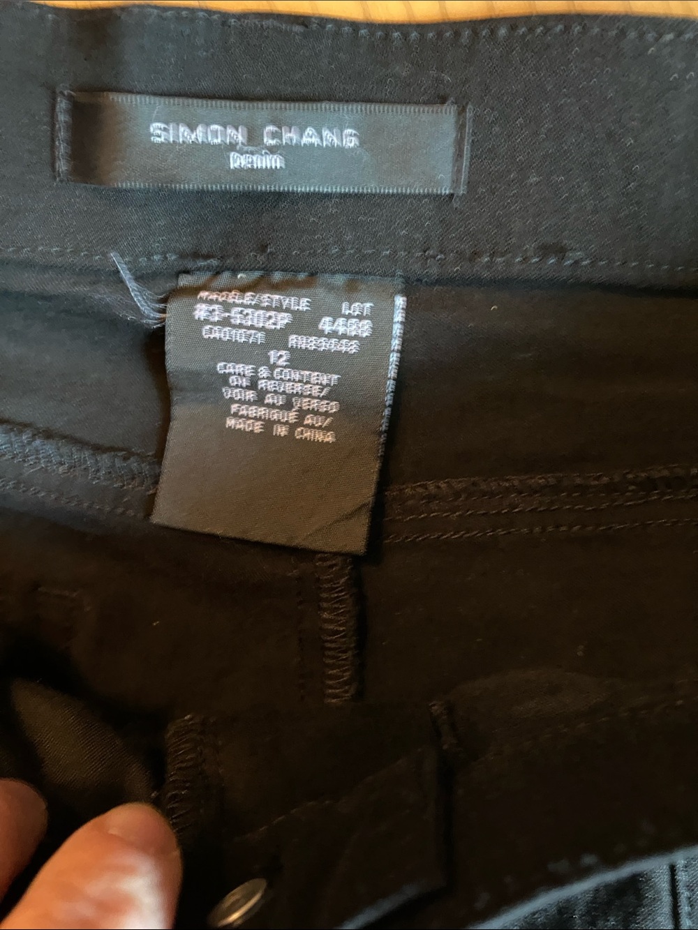 Simon Chang Black Tailored Pants - Picture 2 of 4